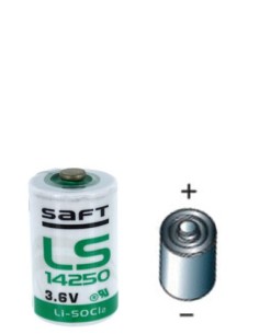 Pile au Litium Saft LS14250 3,6v 1,2Ah