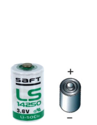 Saft Lithium Batterij LS14250 3,6v 1,2Ah