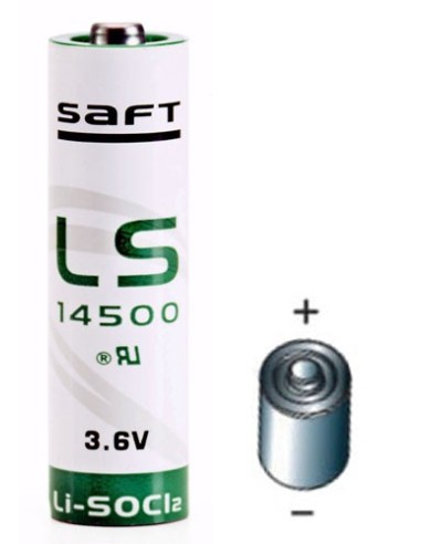 Saft Lithium Batterij LS14500 3,6v 2,6Ah