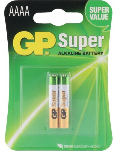 Blister 2 piles AAAA - SUPER Alkaline GP