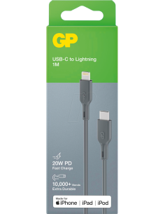 GP Oplaadkabel GP CL1P Type C Type Lightning 1 meter