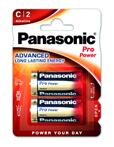 C batterij Panasonic Pro Power LR14 Alkaline  1,5V 2 stuks