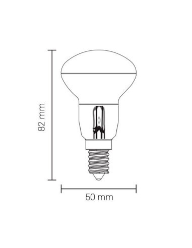 OPTONICA LED BULB R50 5W 600LM 2700K E14