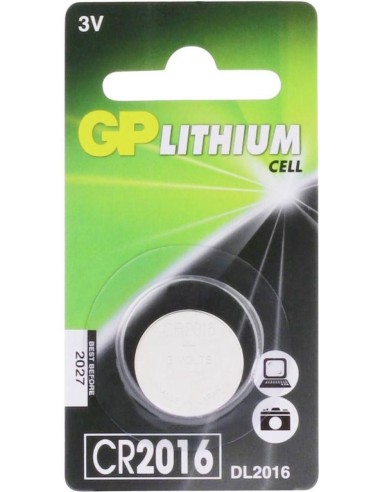 CR2016 GP Lithium Pile bouton 3V 1 pièce