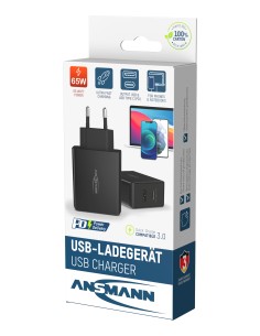 ANSMANN 65W Lader 1 USB-poort en 1 USB C-poort 65w 2