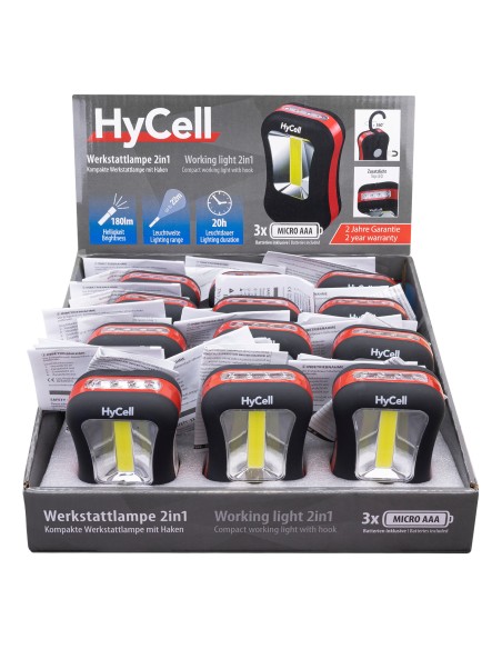 ANSMANN Working light 2in1, display of 12