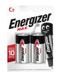 Blister 2 piles C  Alkaline MAX ENERGIZER