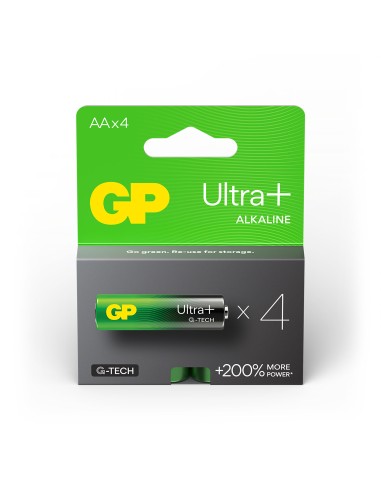 AA pile GP Alkaline Ultra Plus 1-5V 4 pièces
