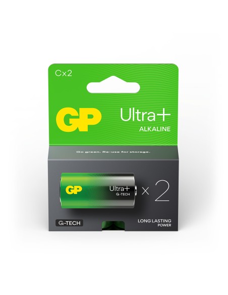 C Baby batterij GP Alkaline Ultra Plus 1,5V 2 stuks