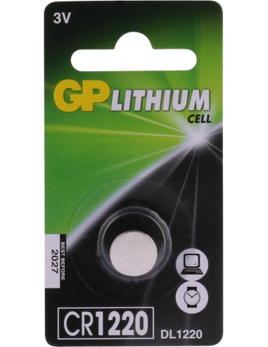 CR1220 GP Lithium Pile bouton 3V 1 pièce