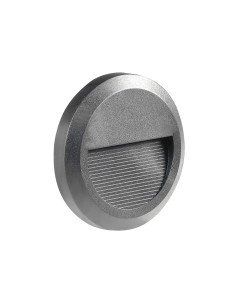 OPTONICA LED STEP LIGHT ROUND GREY 2W 4200K 120LM  IP65