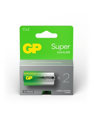 C Baby batterij GP Alkaline Super 1,5V 2 stuks