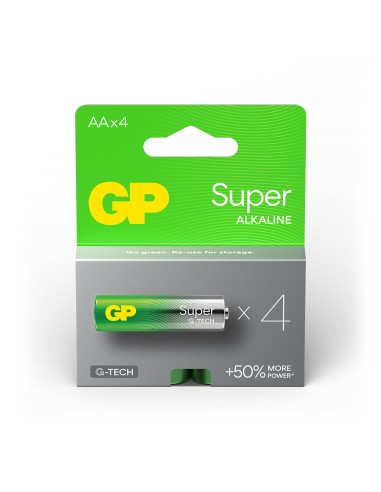 AA batterij GP Alkaline Super 1,5V 4 stuks