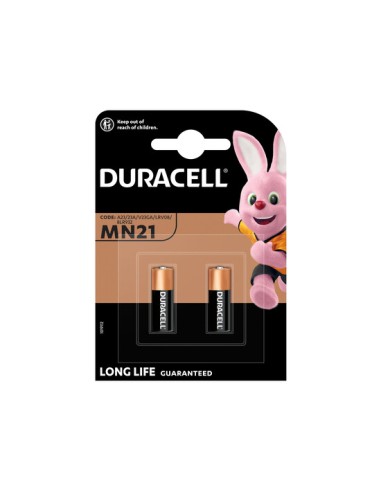 Duracell MN21-batterij 12V, verpakking van 2 stuks (A23 / 23A / V23GA / LRV08 / 8LR932)
