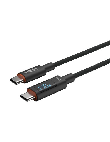 ANSMANN USB-C USB-C cable, 200 cm display 140W
