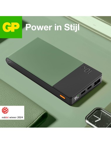 Powerbank GP M10C grijs 10.000 mAh 1x USB-A 2x...