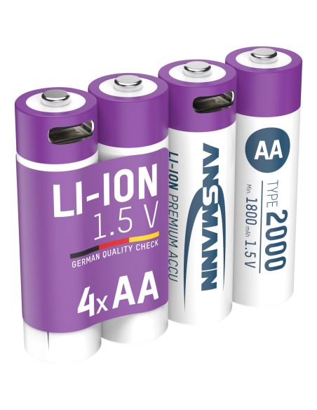 ANSMANN LION ACCU RECHARGEABLE 1.5v LION