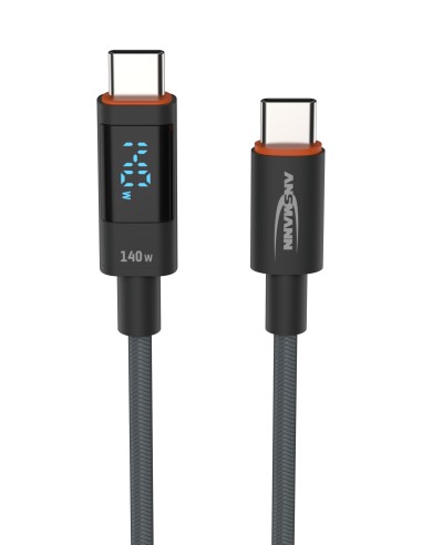 ANSMANN USB-C USB-C cable, 120 cm display 140W