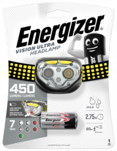 ENERGIZER PRO+ HEADLIGHT LED 3 AAA VISION ULTRA 450 LM