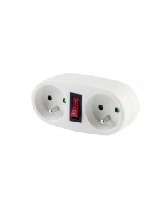 CHACON DOMINO 2 X 16A INTERRUTEUR BLANC