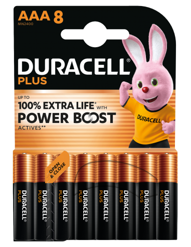 DURACELL MN2400/AAA/LR03 - PLUS 100% MAINLINE /8