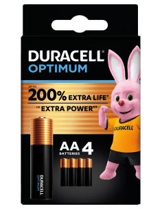 AA batterij  DURACELL OPTIMUM 1,5V 4 stuks