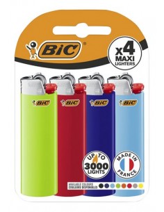 LIGHTER BIC MAXI J26 Blister 4