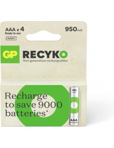 AAA batterij Oplaadbaar GP NiMH 950 mAh ReCyko 1,2V 4 stuks