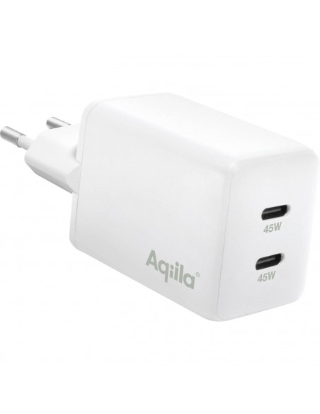 Aqiila Chargebird W2 Adaptateur 45W 2x USB-C GAN