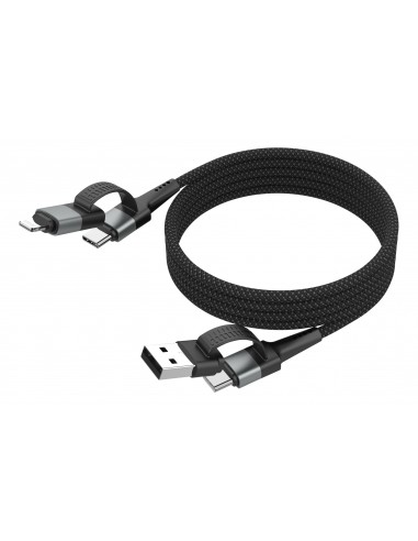 ANSMANN Magnetic cable USB-A -C to USB-C/LIGHTN...