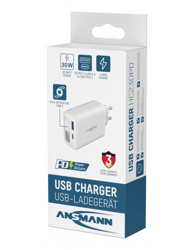 ANSMANN 30W HC 230PD with cable