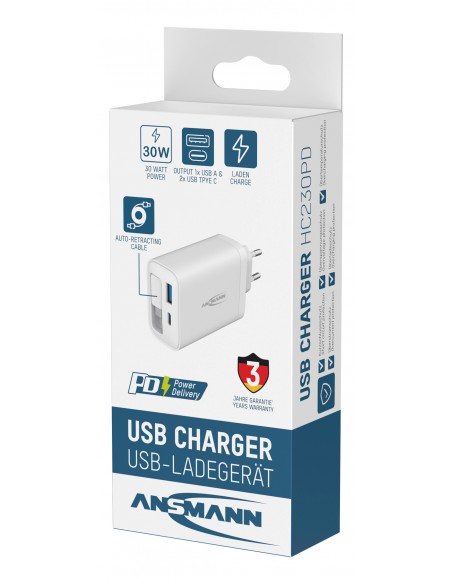 ANSMANN 30W HC 230PD with cable