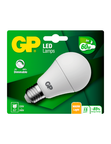 GP CLASSIC E27 A60 8.7W 60W DIMMABLE
