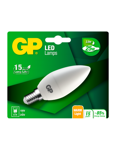 GP CANDLE E14 3.6W 25W