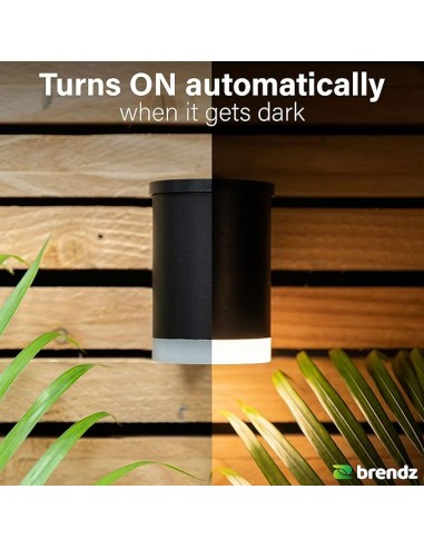 Brendz Solar Wall Light Accra V2 Black