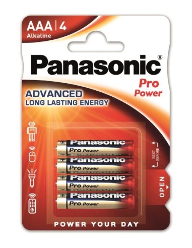 AAA batterij Panasonic Pro Power Alkaline  1,5V 4 stuks