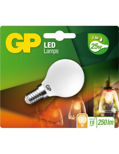 LED ampoule GP 080435 E14 A45 Mini Globe Frosted 2,5W