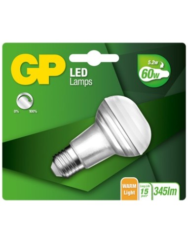 LED lamp GP 087410 E27 R63 Reflector DIM 5,2W 1 stuk