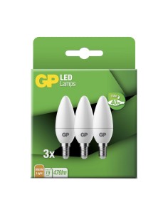 LED lamp GP 087823 E14 B35 Candle 5,6W 3 stuks