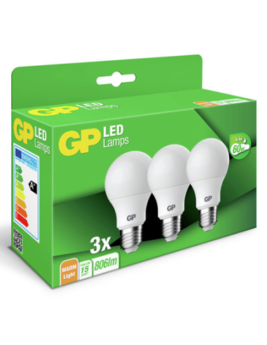 Ampoule LED GP 087885 E27 A45 Mini Globe 5,6W 3 pièces