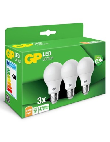 Ampoule LED GP 087670 E27 A60 Classic 5,4W 3 pièces