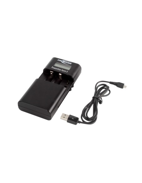 Chargeur universel pour blocs d'accu li-ion / li-po ou 2 piles Mignon AA ou micro AAA NiMH